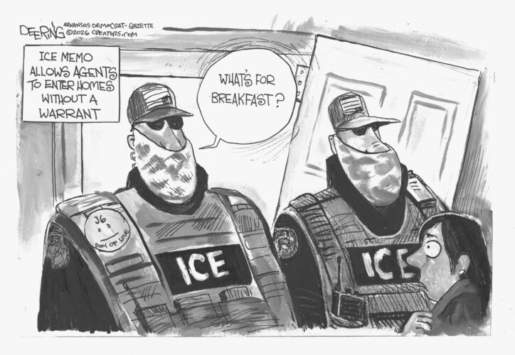 TUESDAY Jan. 27 editorial cartoon